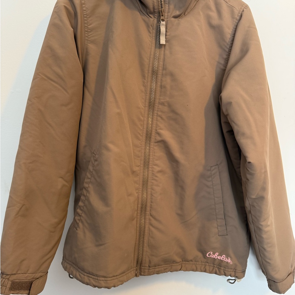 Cabela's women's lined jacket Size M Beige